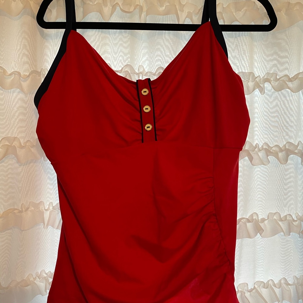 Red Swim Top